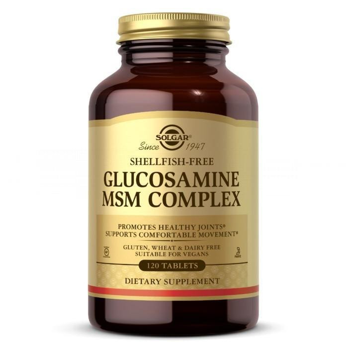 Solgar Glucosamine MSM Complex (Shellfish-Free) 120 Tablets - зображення 1