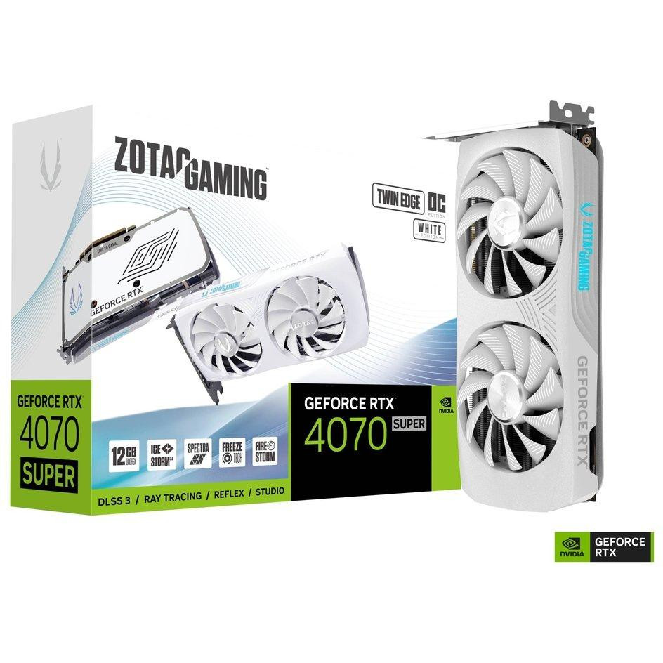 Zotac GAMING GeForce RTX 4070 SUPER TWIN EDGE OC WHITE Edition (ZT-D40720Q-10M) - зображення 1