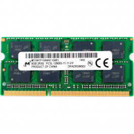   Micron 8 GB SO-DIMM DDR3L 1600 MHz (MT16KTF1G64HZ-1G6P1)