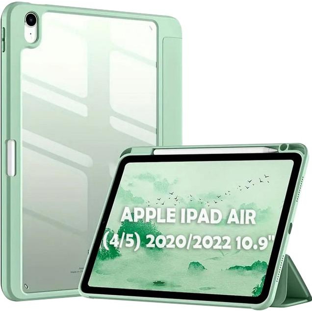 BeCover Soft Edge TPU з кріпленням Apple Pencil для iPad Air (4/5) 2020/2022 10.9 Light Green (711698) - зображення 1