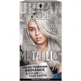   Schwarzkopf Крем-краска для волос  Metallics M67 Серебристый Металлик 142,5мл (0052336915558)