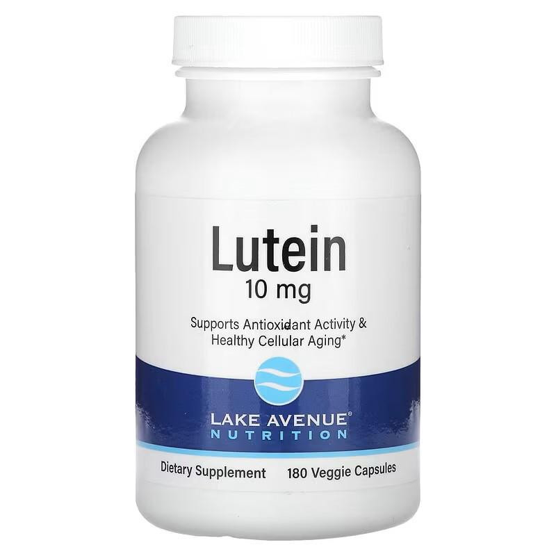 Lake Avenue Nutrition Lutein, 10 mg, 180 Veggie Capsules - зображення 1