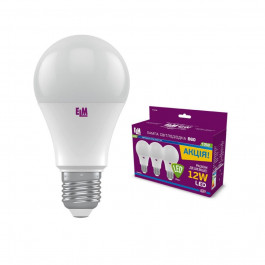   ELM LED B60 12W E27 4000K PA10 набор 3 шт (18-0152)