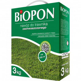   Biopon Удобрение гранулированное для газона с сорняками 3 кг (5904517146471)