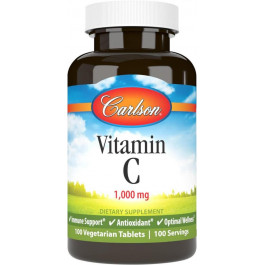   Carlson Labs Vitamin C, 1,000 mg, 100 Vegetarian Tablets