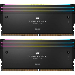   Corsair 32 GB (2x16GB) DDR5 6000 MHz Dominator Titanium RGB Black (CMP32GX5M2B6000C30)