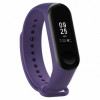 BeCover Ремешок для фитнес браслета  Silicone для Xiaomi Mi Band 3/4 Purple (704129) - зображення 1