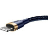 Baseus cafule Cable USB For iP 1.5A 2m Gold+Blue (CALKLF-CV3) - зображення 3