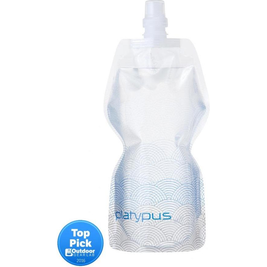 Platypus SoftBottle Puch-Pull PP Cap 1L Waves - зображення 1