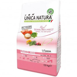   Gheda Unica Natura Unico Mini Salmon rice and peas 7.5 кг (8001541004603)