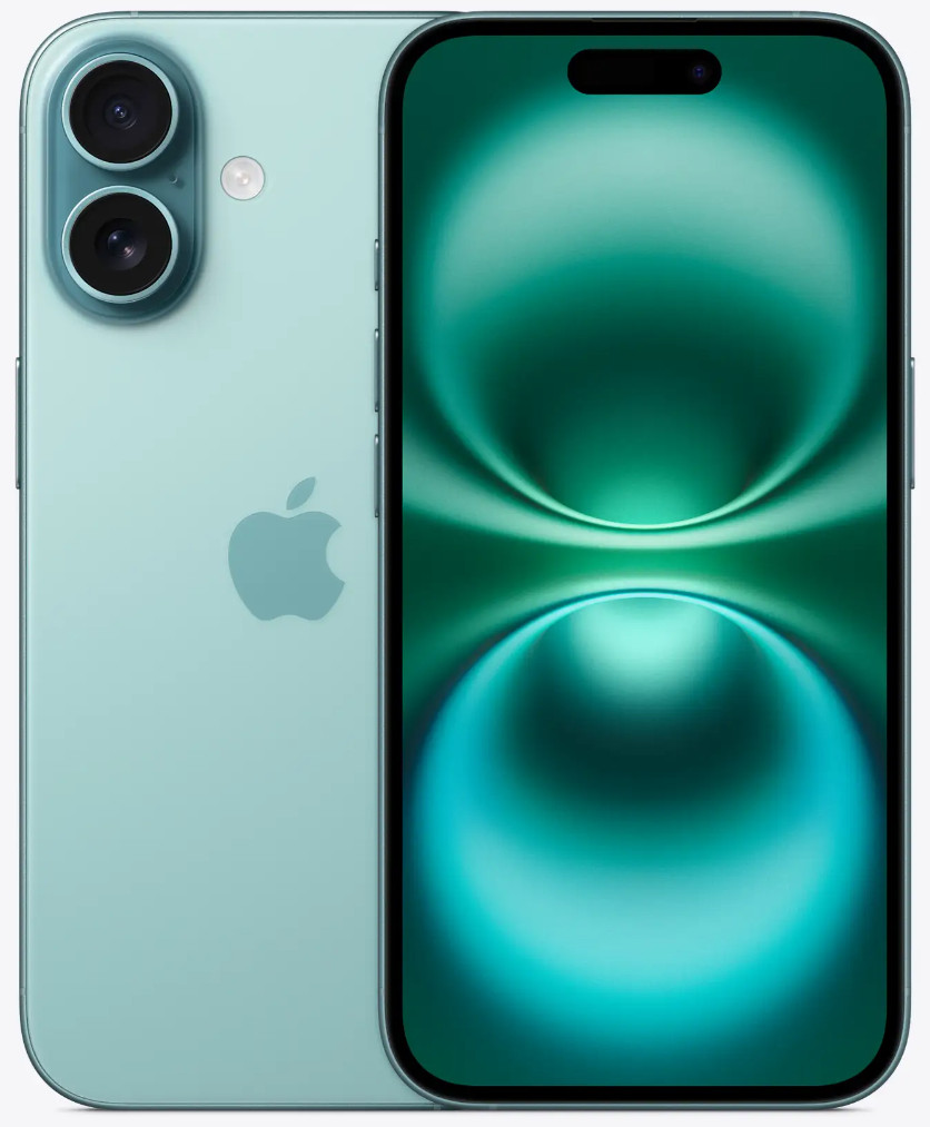 Apple iPhone 16 128GB Dual SIM Teal (MYF03) - зображення 1