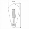 VIDEX LED Filament ST64FA 10W E27 2200K (VL-ST64FA-10272) - зображення 5