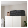 IKEA NIMM Контейнер з кришкою, сірі точки, 35х50х30 см (405.959.99) - зображення 5