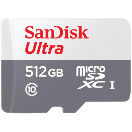   SanDisk 512 GB microSDXC UHS-I U1 V30 A2 Ultra (SDSQUNR-512G-GN3MN)