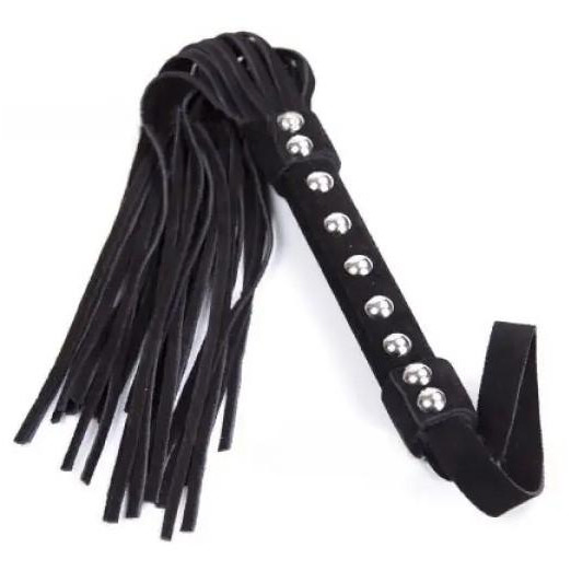 DS Fetish Флогер  Faux Suede Leather Flogger, чорний (2000000034256) - зображення 1