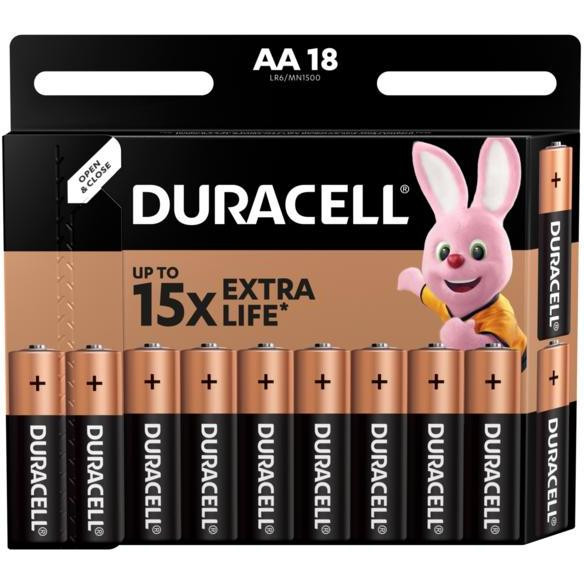 Duracell AA bat Alkaline 18шт (5002770) - зображення 1