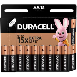   Duracell AA bat Alkaline 18шт (5002770)