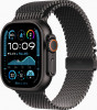 Apple Watch Ultra 2 GPS + Cellular 49mm Black Titanium Case w. Black Titanium Milanese Loop - L (MX5V3) - зображення 1