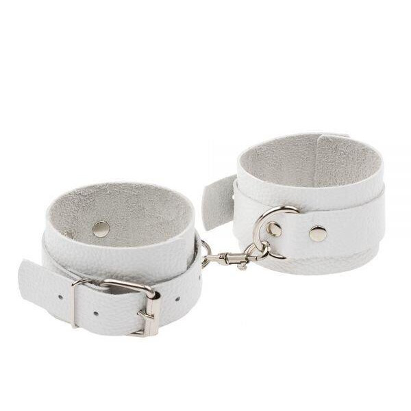 Slash Leather Standart Hand Cuffs, White (SL281401) - зображення 1