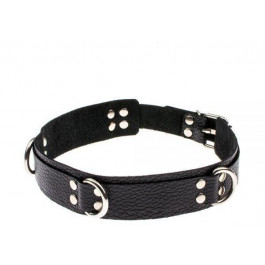   Slash Slave leather collar, black (SL280240)