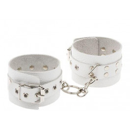   Slash Leather Rastraints Hand Cuffs, White (SL281406)