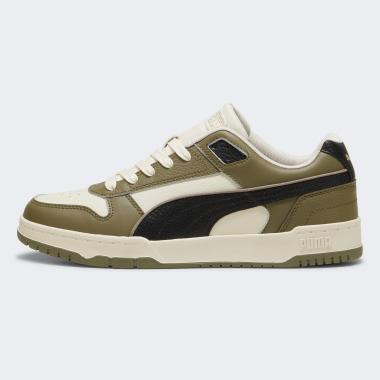 PUMA Чоловічі кеди низькі  RBD Game Low 38637335 42 (8UK) 27 см Alpine Snow- Black- Olive (4067979334174) - зображення 1