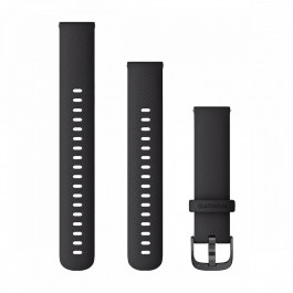   Garmin Ремінець  Quick Release Venu 2S Band 18mm, Silicone Band, Gray/Slate (010-12932-0E)