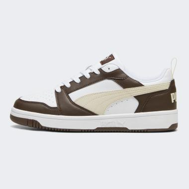 PUMA Чоловічі кеди низькі Puma Rebound v6 Low 39232831 42 (8UK) 27 см Espresso Brown-Alpine Snow-Puma Whi - зображення 1