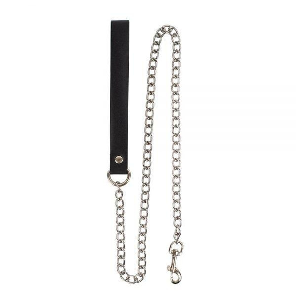 Slash Повідець  Leather Leash Slave, Black (281415) - зображення 1