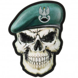   M-Tac Нашивка  Skull in Beret Special Forces 3D PVC - темно-зелена (52338201)