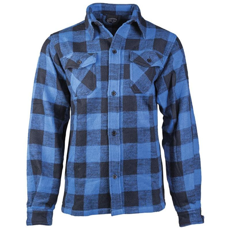 Mil-Tec Flannel Shirt - Black/Blue D/R (10940003-902) - зображення 1