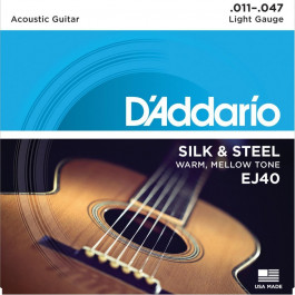   D'Addario EJ40 Silk & Steel Folk Regular Light (11-47)