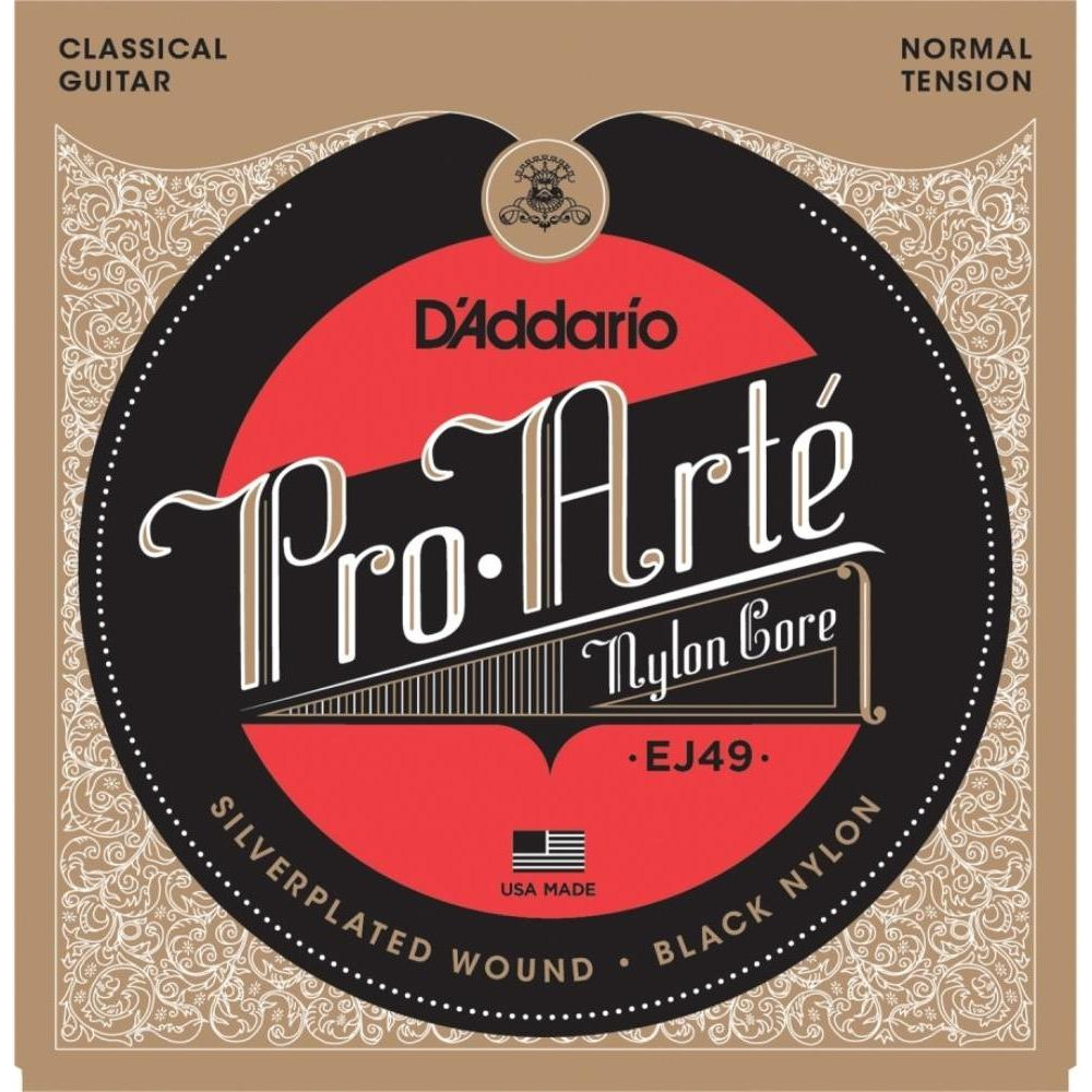 D'Addario EJ49 Pro-Arte Black Nylon Normal Tension - зображення 1