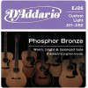 D'Addario EJ26 Phosphor Bronze Custom Light Acoustic Guitar Strings 11/52 - зображення 2