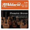 D'Addario EJ15 Phosphor Bronze Extra Light Acoustic Guitar Strings 10/47 - зображення 2