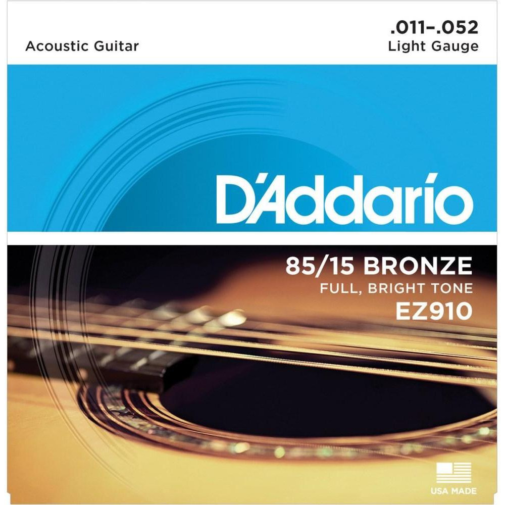 D'Addario EZ910 85/15 Bronze Light (11-52) - зображення 1