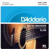 D'Addario EJ36 80/20 Bronze Extra Light Acoustic Guitar 12-Strings 10/47 - зображення 1