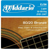 D'Addario EJ36 80/20 Bronze Extra Light Acoustic Guitar 12-Strings 10/47 - зображення 2