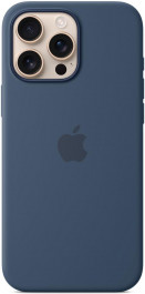   Apple iPhone 16 Pro Max Silicone Case with MagSafe - Denim (MYYU3)