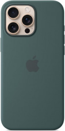   Apple iPhone 16 Pro Max Silicone Case with MagSafe - Lake Green (MA7V4)