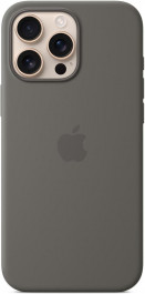   Apple iPhone 16 Pro Max Silicone Case with MagSafe - Stone Gray (MYYV3)