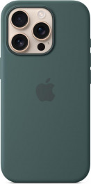   Apple iPhone 16 Pro Silicone Case with MagSafe - Lake Green (MYYR3)