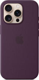   Apple iPhone 16 Pro Silicone Case with MagSafe - Plum (MYYM3)