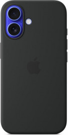   Apple iPhone 16 Silicone Case with MagSafe - Black (MYY13)