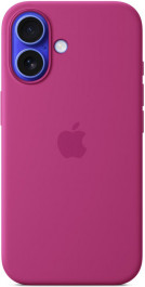   Apple iPhone 16 Silicone Case with MagSafe - Fuchsia (MYY53)