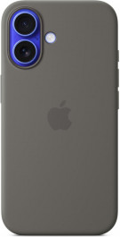   Apple iPhone 16 Silicone Case with MagSafe - Stone Gray (MYY33)