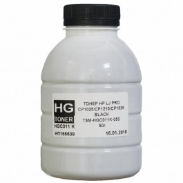   HG toner Тонер HP CLJ CP1025 M175/275 Canon LBP-7010K/7018K Black 50г (TSM-HGC011K-050)