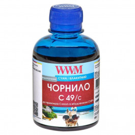   WWM Чернила Canon GI-490C Cyan 200 г (C49/C)