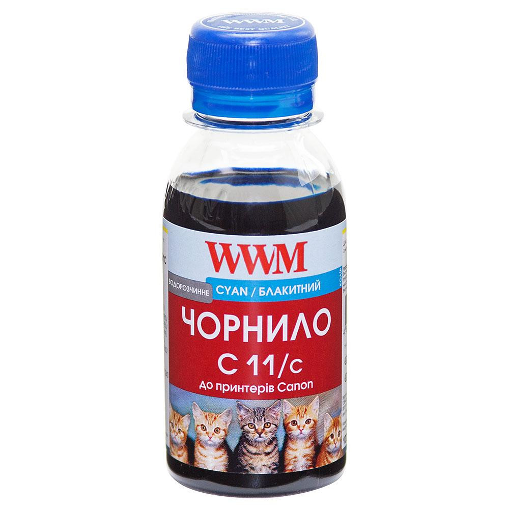 WWM Чернила для Canon №426/ 511/ 513/ 521/ 441/ 521 100г Cyan Водораств. (C11/C-2) - зображення 1