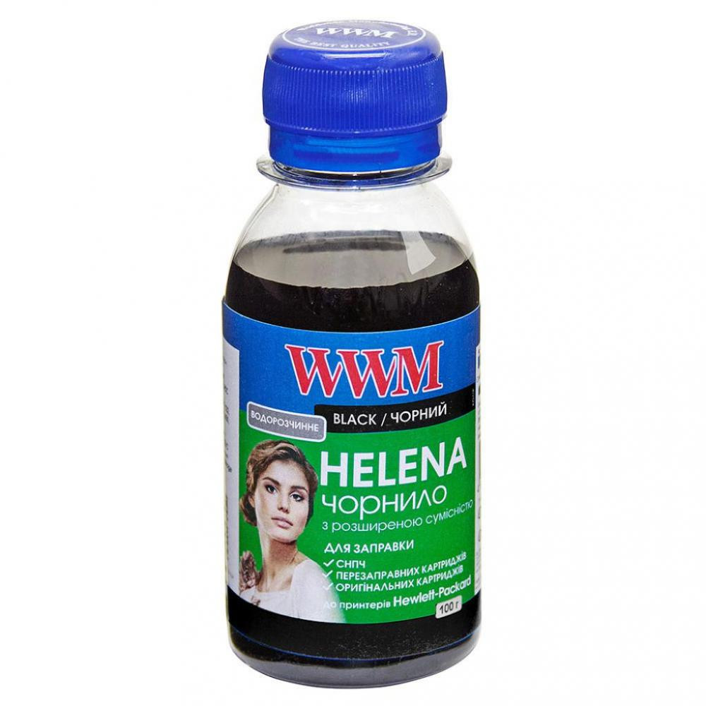 WWM Чернила HELENA HP №121/21 XL/ 45/ 46/ 56 / 650/ 901 100г Black Водораств. HU/B-2 - зображення 1